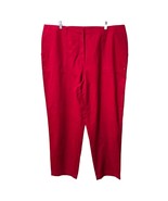 Lauren Ralph Lauren Pants Womens 22W Red Capri Business Casual Pockets L... - $24.92