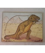Vintage Preowned Judy/Instructo Wooden Puzzle Tyrannosaurus - £14.70 GBP