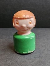 Vintage 1960&#39;s Mascon Toy Lil Nuffins Little Girl Green Dress Plastic Bl... - $11.87