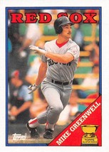 1988 Topps #493 Mike Greenwell All Star Rookie  Boston Red Sox ⚾ - £0.70 GBP