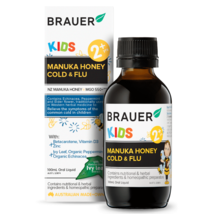 Brauer Kids Manuka Honey Cold &amp; Flu 100mL Oral Liquid - £69.40 GBP