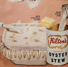 1963 Hilton&#39;s Oyster Stew Soup Advertisement Vintage Canned Seafood DWQQ14 - $19.99