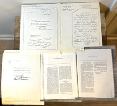 1940s Harry S Truman Photocopied Letters Holiday Card Executive Orders Lot of 5 - £21.56 GBP