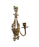 French Empire Louis XV 1-Arm Bronze Candle Sconce, circa 1910s - £55.20 GBP