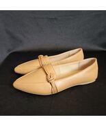 LC Lauren Conrad Brynn Women&#39;s Knot Dress Flats Loafers 9 Caramel Brown ... - $495.52 MXN