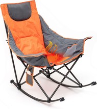 Sunnyfeel Portable Rocker Camp Chair, Oversized Heated Camping Chair Hot Seat, - £113.08 GBP