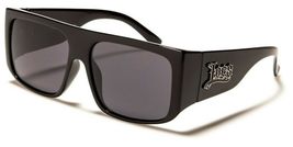 Locs Black Oversized Square Classic Sleek Sunglasses with Black Super Dark Lense - £11.74 GBP