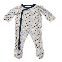 Tea Collection Baby Footed Pajamas 3-6 Months Geometric Triangle Print C... - €12,45 EUR