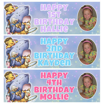 WINNIE THE POOH PHOTO Personalised Birthday Banner - Birthday Party Banner - £4.25 GBP