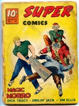 Super Comics #34 1941- Magic Morro cover- Jim Ellis- Dick Tracy FAIR - £54.40 GBP