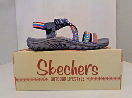 Skechers Reggae Sew Me Women&#39;s Sandals Navy Boho Size 8 Machine Washable... - $51.41