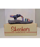 Skechers Reggae Sew Me Women&#39;s Sandals Navy Boho Size 8 Machine Washable... - $70.27 CAD