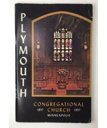 Plymouth Congregational Church 1857 - 1957 Minneapolis Minnesota - £16.66 GBP