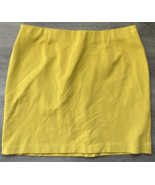 J. Jill Womens Pull On Mini Skirt Yellow Knit Size S Petite Casual Summer - $210.05 MXN