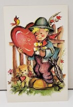 Alfred Mainzer  LITTLE FOLKS Hummel Like Valentine Art Postcard H19 - £1.96 GBP