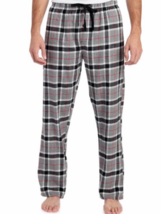 Hawke &amp; Co Mens Size L Black Gray flannel elastic Waist Sleepwear Pajama... - $19.99