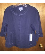 Simply Vera Blue Jacket Sz S - $441.41 MXN
