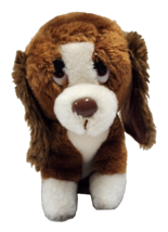 Russ Berrie &amp; Co Baxter Basset Hound Stuffed Plush Dog Sad Eyes Vintage 7” - $14.84