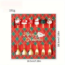 6pcs/set Cute Doll Christmas Spoon Set Christmas Gift Six-piece Set Chri... - $9.95