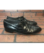 Bally Continentals Garrett Wingtip Black Leather Size 9.5 Made In Switze... - £69.40 GBP