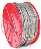 Koch 016161 125FT Wire Rope Cable, Medium Abrasion Resistance, Trade Siz... - €68,15 EUR+