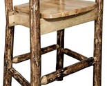 Montana Woodworks Glacier Country Collection Captain&#39;s Barstool - £602.19 GBP