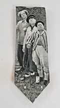 The Three Stooges Golfing Stooges Ralph Marlin Mens Vintage Black and White Tie - £15.65 GBP