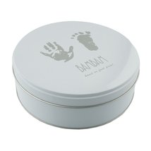 Bam Bam Clay Impression Handprint Footprint Kit In Tin New Baby Clay - $20.96