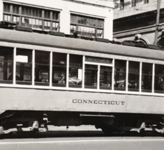 Connecticut Railway &amp; Lighting Co Railroad #1793 Interurban Streetcar B&amp;W Photo - $12.19