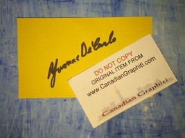 Yvonne DeCarlo Hand Signed Autograph Index Card COA - $917.20 MXN