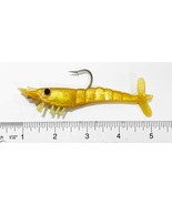 Bulk Quantity of 12 Artificial Shrimp Gold with Hook New Old Stock 4-1/4&quot; - $12.99