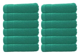 12 Pack Face Cloths Mint Washcloths Towels Pure Cotton Soft Quick Dry Luxury - £11.76 GBP