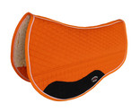 Challenger 28&quot; x 30&quot; Western Quilted Fleece Padded Barrel Saddle Pad Orange - $59.39