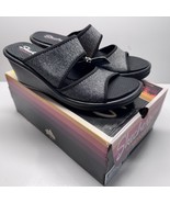 Skechers CALI 38577 Womens Black Rumblers Memory Foam Sandals sz 10 NEW - $67.53 CAD