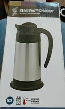 SERVICE IDEAS SSN70 SteelVac Carafe, 0.7 L, NSF, Brushed Stainless/Black... - $28.45 CAD