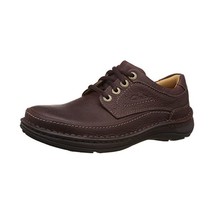 Clarks Nature Three Mahogany Leather 203390057080, Men&#39;s Lace-Up Shoes  8 UK  - $189.00