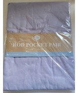 NIP Nantucket Home Pale Purple Lilac 42&quot;x84&quot; Rod Pocket Pair Drapes Curt... - €16,33 EUR