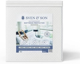 Sven &amp; Son Waterproof Mattress Protector, Smooth Premium Cotton Stretch ... - £30.36 GBP