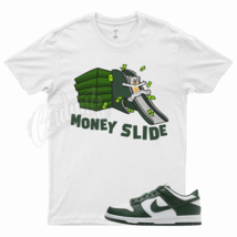 White SLIDE T Shirt for N Dunk Low Team Green White Spartan Hunter Air - $25.64+
