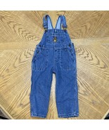 Vintage 90s Y2K Jordache Overalls Carpenter Bibs Toddler Medium / 3T RARE - $102.11 CAD