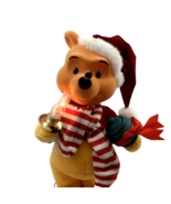 Winnie The Pooh Christmas Musical Animated Lighted Hurricane Light Santa... - £38.57 GBP
