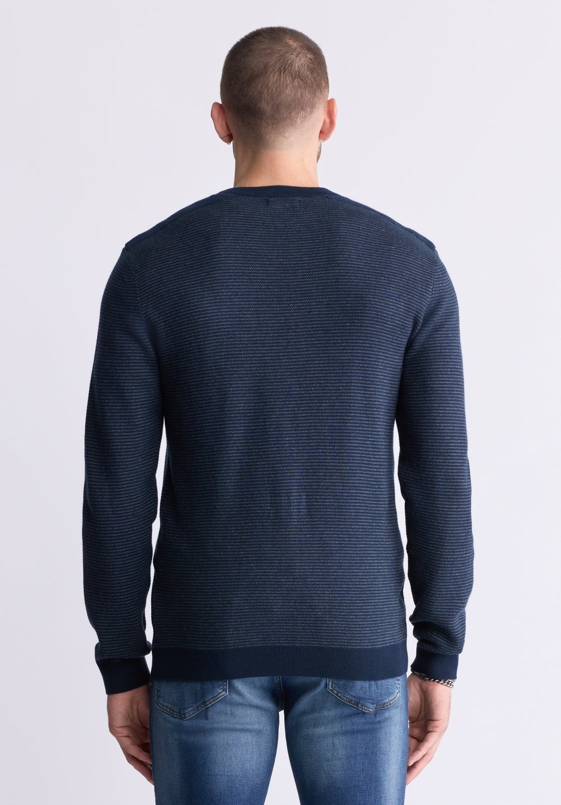 Buffalo David Men's William Knit Pullover Crewneck Sweater - Midnight Blue-2XL Item image 5