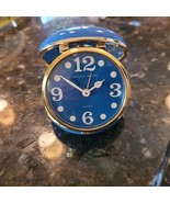 Vintage Phinney Walker Travel Alarm Clock Retro Blue Japan EUC - $512.23 MXN