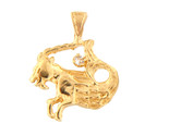Capricorn Unisex Charm 14kt Yellow Gold 353416 - £79.12 GBP