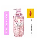 KUSTIE Cherry Blossom Shower Gel 3 bottles x 500ml-Skin Feeling Smooth -... - $148.80 CAD