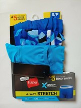 Hanes Boys 3 Pack X Temp Wicking Boxer Briefs Size Small 6 8 - $8.90