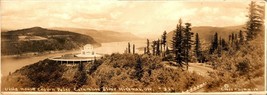 Vtg Photograph Vista House Crown Point Columbia River Panorama Cross &amp; Dimmitt - £126.92 GBP