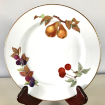 Evesham Gold Salad Plate Fine Porcelain Royal Worcester Fruit Gold Trim ... - $17.41