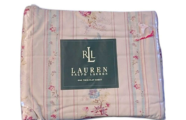 NEW/SEALED  Josie Twin Flat Sheet by Ralph Lauren, 100% Cotton, 200 Thre... - $984.72 MXN