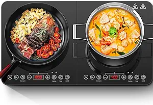 Aobosi Double Induction Cooktop,Portable Induction Cooker With 2 Burner ... - $315.99